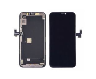 LCD iPhone 11 Pro з чорним тачскрином + дисплейна рамка GX-OLED (без упаковки) (M) 