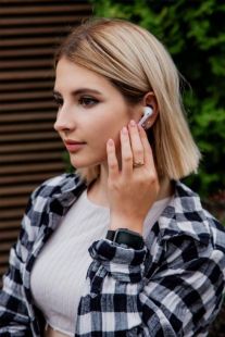 Bluetooth-гарнітура 4you MENSA white (BT 5.3, Гарант.12мес, РРЦ - 745грн) (від 5шт - 5%)