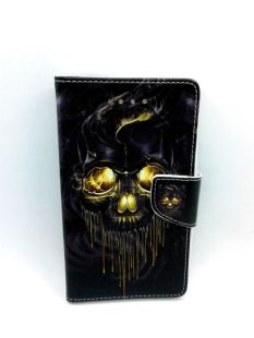 Чехол-книжка 4you Art Print 3.5"-4.0" Skull универсальная - Акционная Цена!