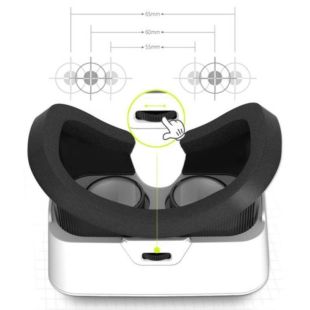 Окуляри вертуальної реальності Shinecon SC-G03B чорно-білі (M) - Ціна Тижня!