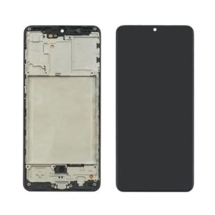 LCD Samsung A31/A315 (2020) с черным тачскрином + корпусная рамка IPS (M)