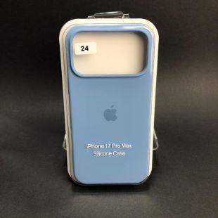 Чехол iPhone 17ProMax/18ProMax Silicon Case original FULL №24 new blue (4you) "Акционная цена"