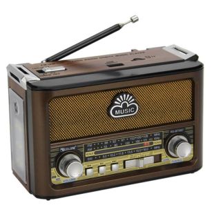 Радиоприемник Golon RX-BT087 (Bluetooth, USB+SD, фонарик) Brown