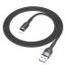 Usb-cable iPhone 5 HOCO U117 1.2m (круглий) Black