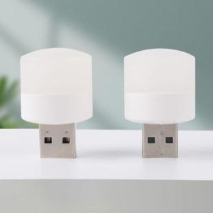 LED USB лампочка цилиндрическая, холодный свет (М) - Цена Недели!