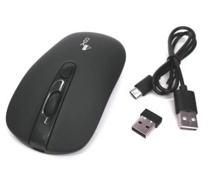 Миша бездротова 4you M5 black (АКБ, 2.4G+BT, Type C, 6кн, 12міс гарантія )