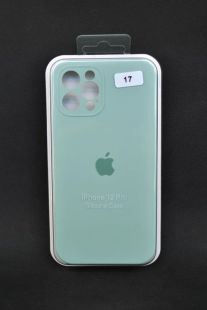 Чехол iPhone 12 Silicon Case original FULL Camera №17 spring mint (4you)