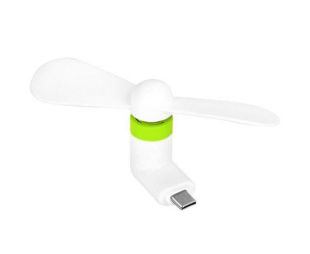 Вентилятор мобильный Type-C White/green (М)
