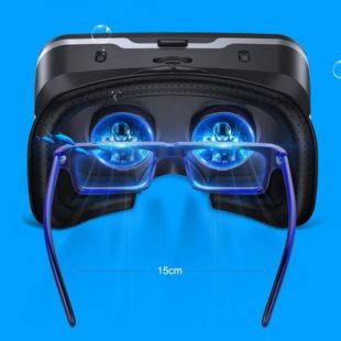 Очки вертуальная реальность Shinecon SC-G04EA с наушниками черные (M) - Цена Недели!