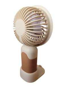 Вентилятор ручной MINI FAN SD-300 (подставка, 3 режима) Brown