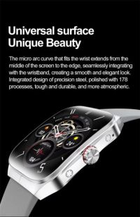 Годинник Smart Watch 4you VIBE (1.95",AMOLED 410*502,VA,300mAh,Дзвінки, Metal,12мес гарант) Silver/Grey