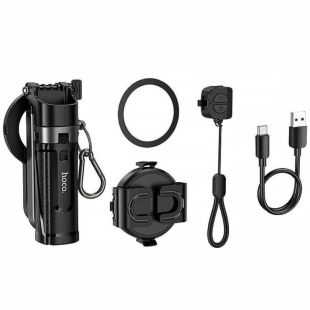 Держатель выдвижной для Selfi Monopod HOCO K27 Pro Black