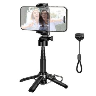 Держатель выдвижной для Selfi Monopod HOCO K27 Black