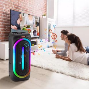 Портативная колонка MS-2039BT (USB+SD+Bluetooth+FM+LED) Black
