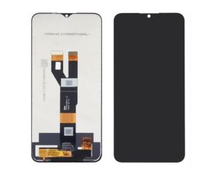 LCD Realme C11 (2021) / C20/ C21 з чорним тачскрином (подвійний шлейф) Service Pack (M)