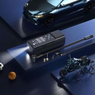 Автомобільний акумуляторний компресор HOCO ZP7 Black (М)