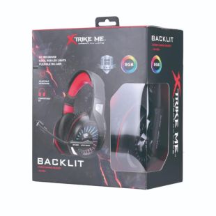 Гарнітура XTRIKE ME GH-890 (мікрофон, монітори, LED) Black/red