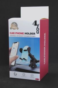 Holder 4you GL10 Black (висувна ніжка , прозр частина, присоска, класичний кріплення, РРЦ-267г) 