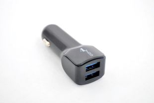 АЗУ 4you B1 (2100mAh - 100%, Long, 2 USB, Exclusive design) Black + Micro USB