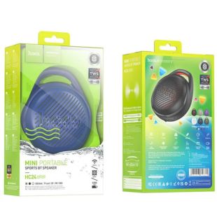 Портативна колонка HOCO HC24 (Bluetooth 5.2, LED, AUX, V disk, TF card, BT, FM) Blue