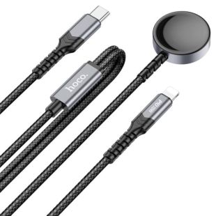 Беспроводное зарядное HOCO CW54 2-in-1 Black