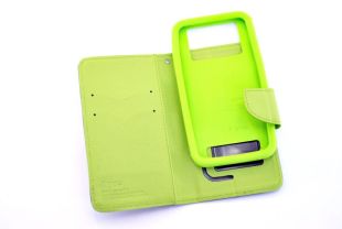 Чохол-книжка 4you Fancy 4,8 "-5,2" SLIDER pink / green універсальна 
