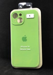 Чохол iPhone 14 Silicon Case original FULL Camera №1 green (4you) "Акційна ціна"