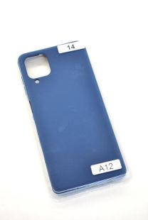 Чехол Samsung A12/A125 Silicon Original FULL №14 Dark blue (4you)