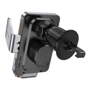 Holder HOCO HW7 Transparent Discovery Edition із бездротовим зарядним Grey