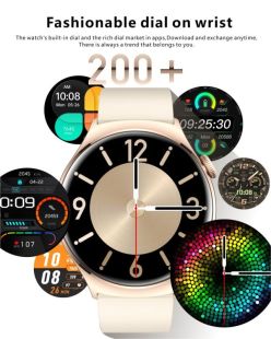 Часы Smart Watch 4you SPACE (1.43 AMOLED Звонки,фонарик, aluminum,12мес гар) CORAL PINK - Новинка!