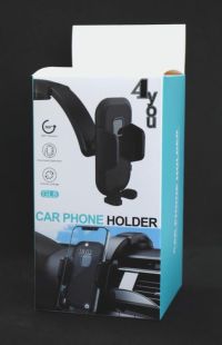Holder 4you GL8 Black (регулируемая жесткая ножка,присоска на торпеду,класс.крепеж,РРЦ-252г)