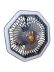 Вентилятор настільний DESKTOP FAN U8 (АКБ, підсвічування, 4 режими, Type-C) Black