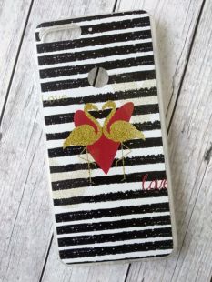 Чохол Huawei Y7 (2018) Silicon Unique Flamingo in love "Акційна ціна"