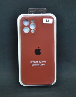 Чохол iPhone 12Pro Silicon Case original FULL Camera №32 milk chocolate (4you) 