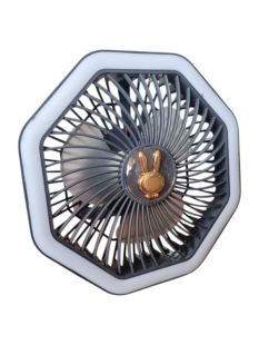 Вентилятор настольный DESKTOP FAN U8 (АКБ, подсветка, 4 режима, Type-C) Black