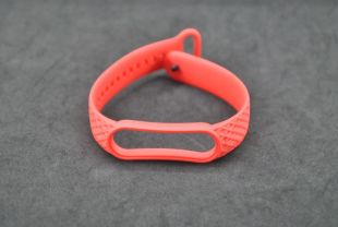 Ремешок на браслет фитнес Xiaomi mi band 5 Ромб Red