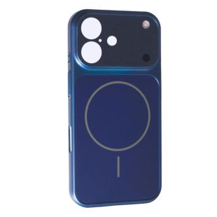Чехол iPhone 15 Silicon IPHONE 17 STYLE with MagSafe Navy blue