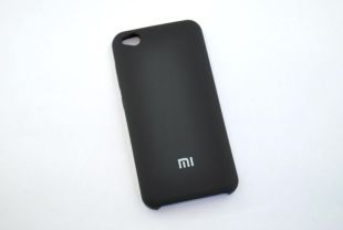 Чохол Xiaomi Redmi GO Silicon Cover Soft touch (Logo) black "Акційна ціна"