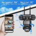 IP-камера уличная V-380 4G 3 линзы, поворотная 360°, видеонаблюдение, звук и ночное видение Black