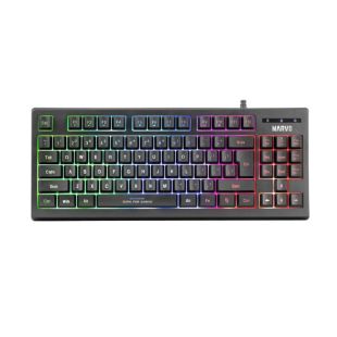 Клавиатура проводная MARVO K607 (USB,с подсветкой) Black