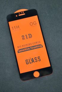 Захисне скло iPhone 7 /8 Full Glue 2.5D (0.3mm) Black 4you