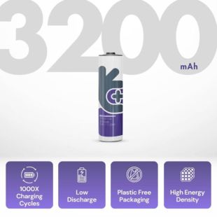 АКБ 18650 Uniross 3200mAh (защита от перезаряда)