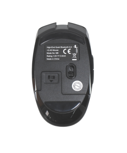 Миша бездротова 4you M8 black (Тиха, Bluetooth 5.0 + 2.4Ггц, 6кн, 800-1600DPI, 12мес гар) -НОВІНКА!