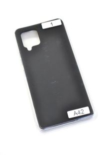 Чехол Samsung A42 5G Silicon Original FULL №1 Black (4you) "Акционная цена"