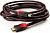 Кабель HDMI (тато-тато) 5м чорно-червона оплетка (подвійний феррит) v1.4