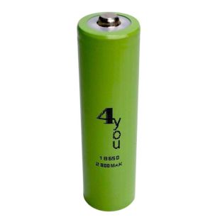 АКБ 18650 4you 2800mAh with metal part (захист від перезаряду)