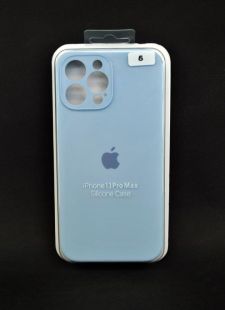 Чохол iPhone 11ProMax Silicon Case original FULL Camera № 5 powder blue ( 4you )