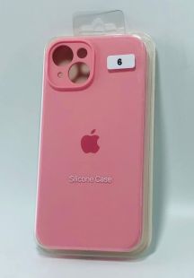 Чехол iPhone 13 Silicon Case original FULL Camera №6 light pink (4you)