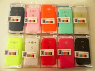 Чехол iPhone 5 Silicon Creative Case оранжевый "Акционная цена"
