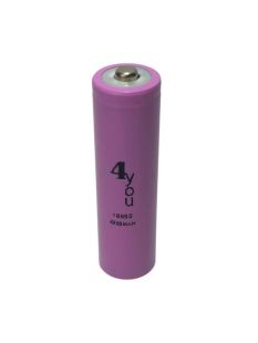 АКБ 18650 4you 2200mAh with metal part (защита от перезаряда)